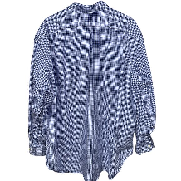 Polo Ralph Lauren Men’s Shirt Button Up Long Sleeve Blue Check 3X Classic Preppy - Picture 2 of 10